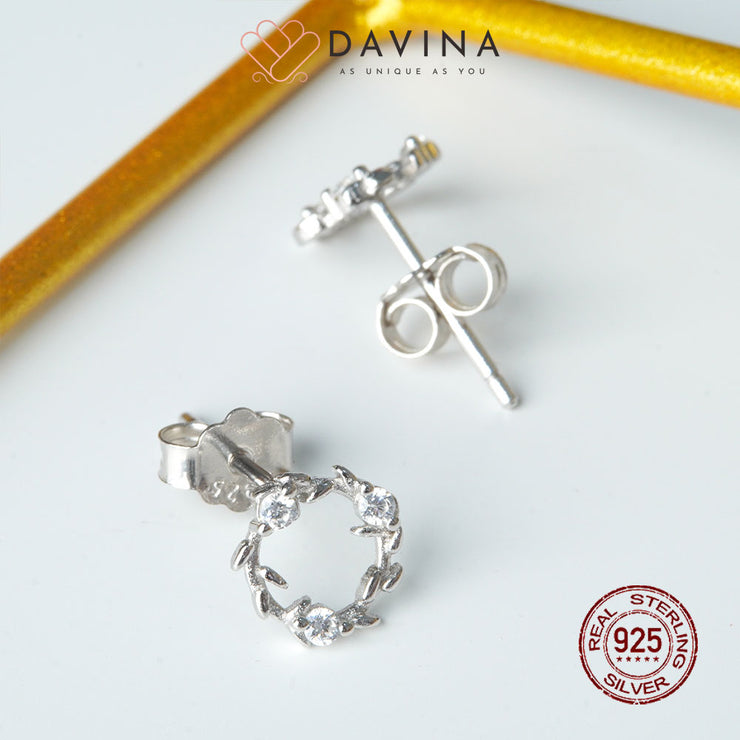 DAVINA Ladies Misca Earrings Silver Color S925