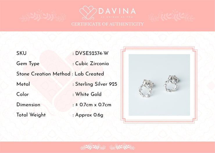 DAVINA Ladies Misca Earrings Silver Color S925