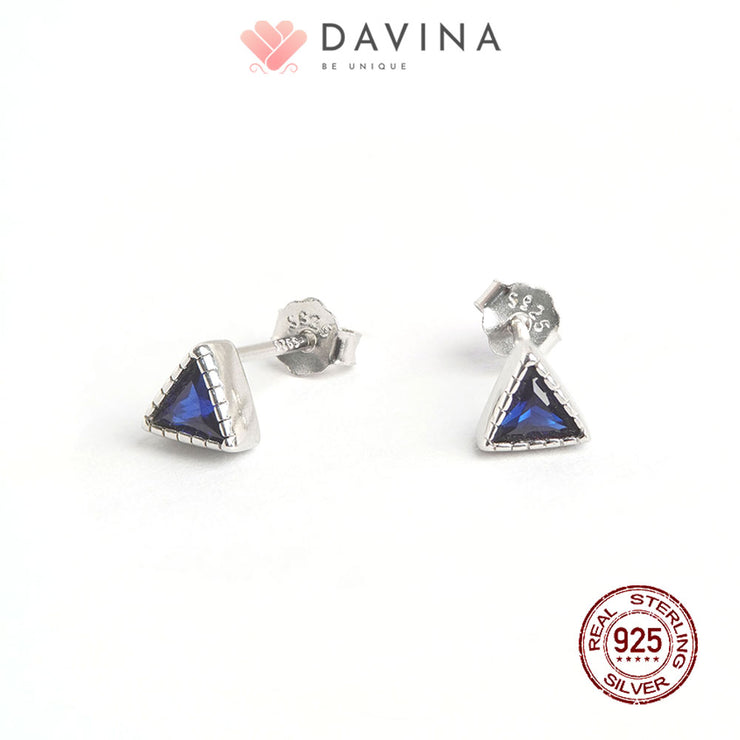 DAVINA Ladies Blackey Earrings Sterling Silver 925