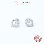 DAVINA Ladies Luvvy Earrings Sterling Silver 925