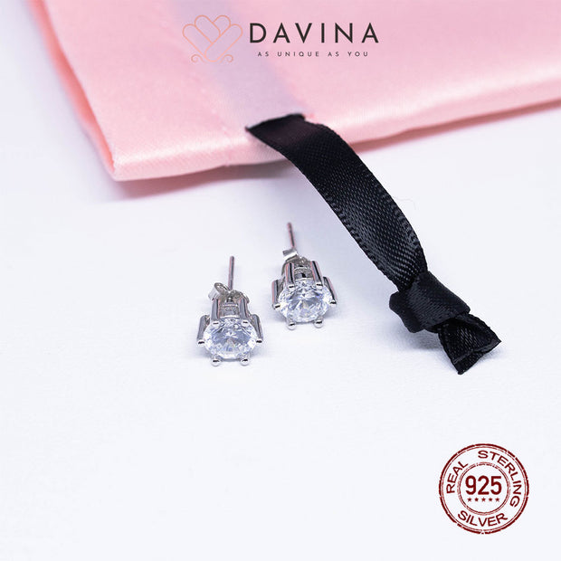 DAVINA Ladies Lucia Earrings Sterling Silver 925