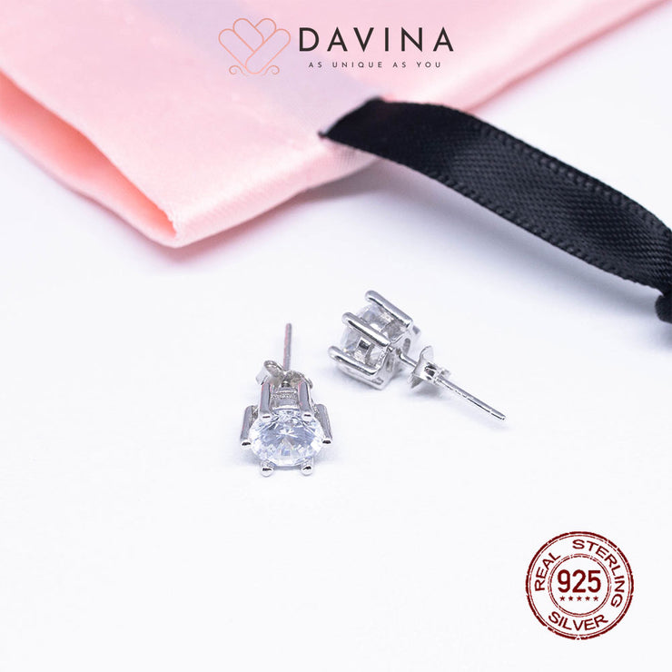 DAVINA Ladies Lucia Earrings Sterling Silver 925