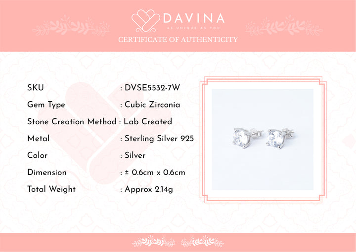 DAVINA Ladies Alana Earrings Sterling Silver 925