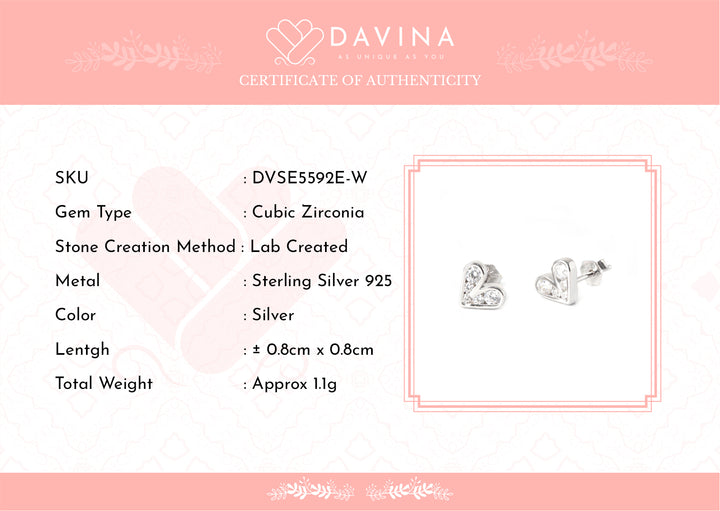 DAVINA Ladies Levela Earrings Sterling Silver 925