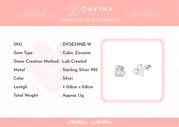 DAVINA Ladies LevelaEarrings Silver Color S925