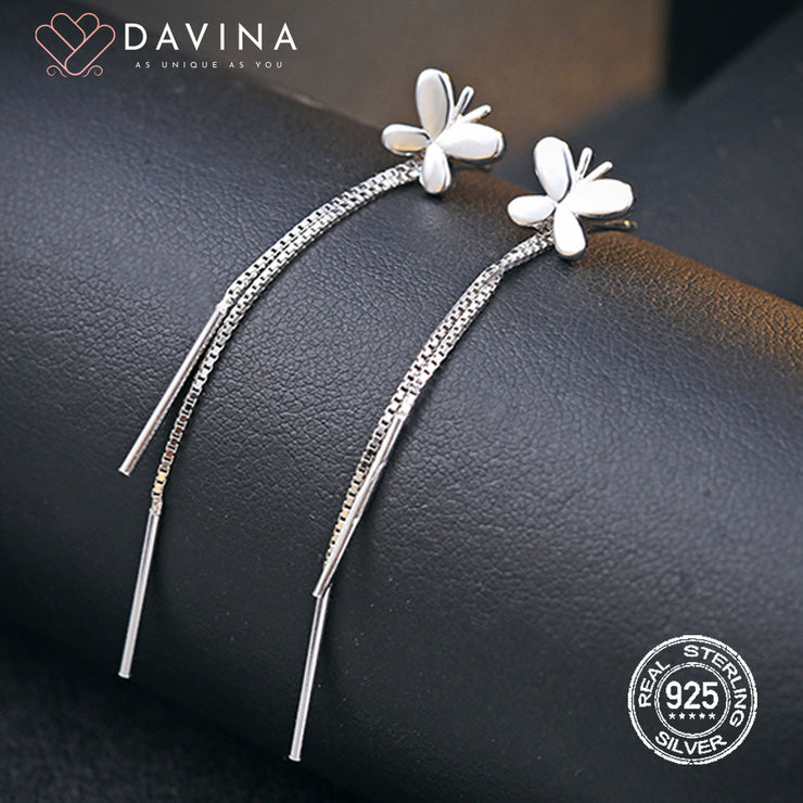 DAVINA Ladies Vania Earrings Silver Color S925