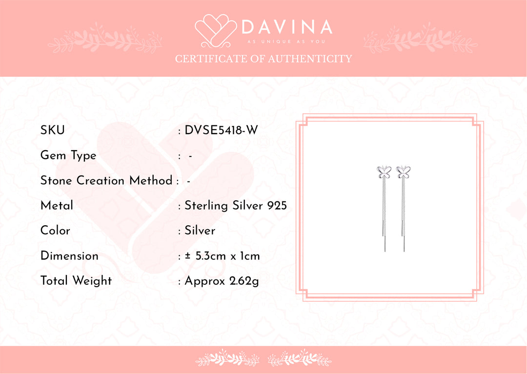 DAVINA Ladies Vania Earrings Sterling Silver 925