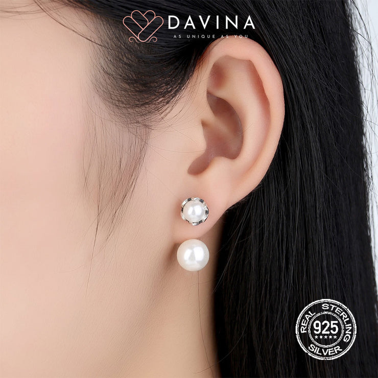 DAVINA Ladies Nova Earrings Sterling Silver 925