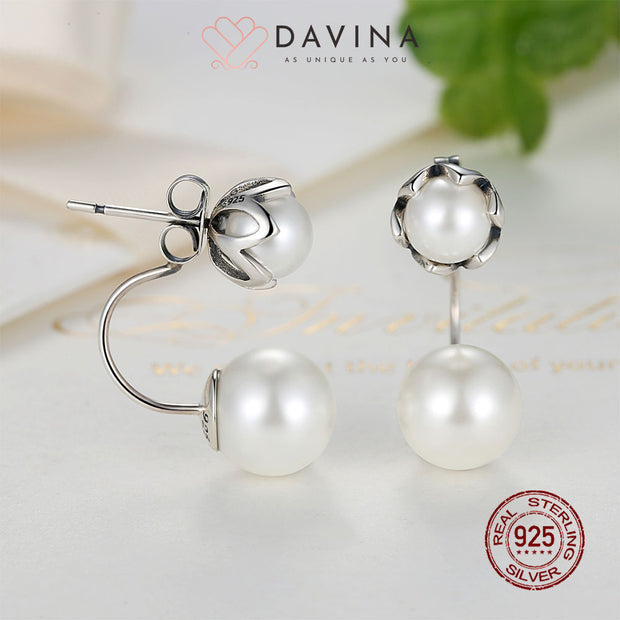 DAVINA Ladies Nova Earrings Sterling Silver 925