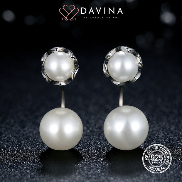 DAVINA Ladies Nova Earrings Sterling Silver 925