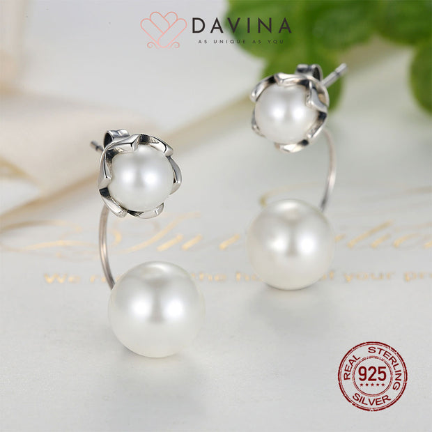 DAVINA Ladies Nova Earrings Sterling Silver 925