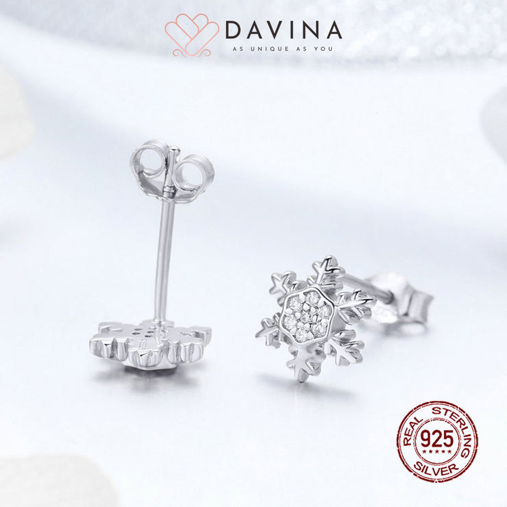 DAVINA Ladies Elsa Earrings Sterling Silver 925