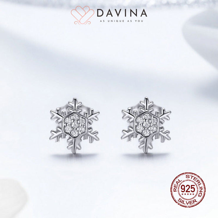 DAVINA Ladies Elsa Earrings Sterling Silver 925