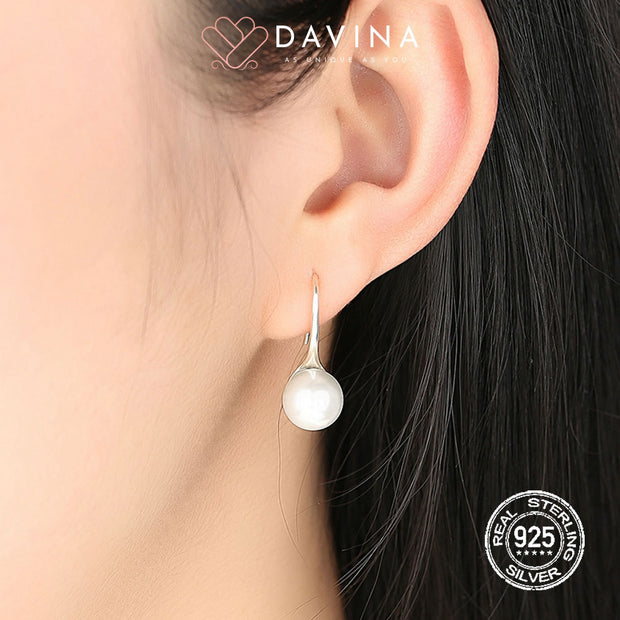 DAVINA Ladies Kinsley Earrings Silver Color S925