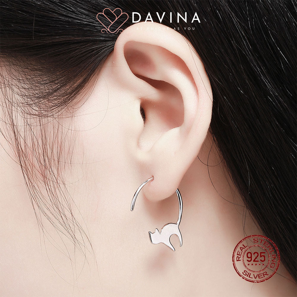 DAVINA Ladies Claire Earrings Sterling Silver 925