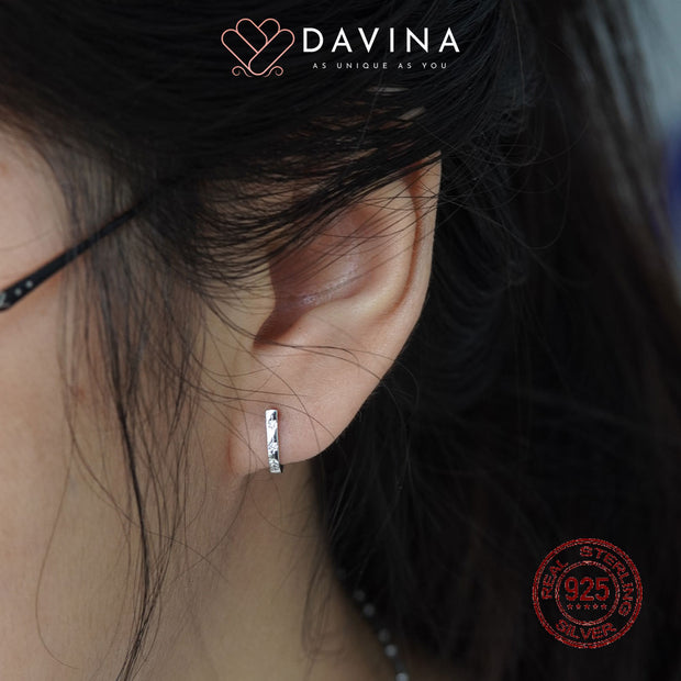 DAVINA Ladies Hikaru Earrings Sterling Silver 925