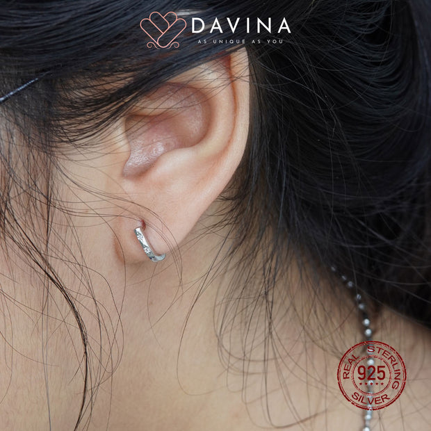 DAVINA Ladies Hikaru Earrings Sterling Silver 925