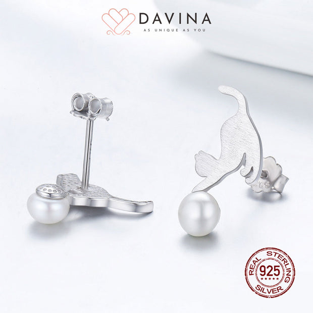 DAVINA Ladies Skylar Earrings Sterling Silver 925