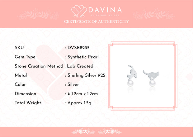 DAVINA Ladies Skylar Earrings Sterling Silver 925