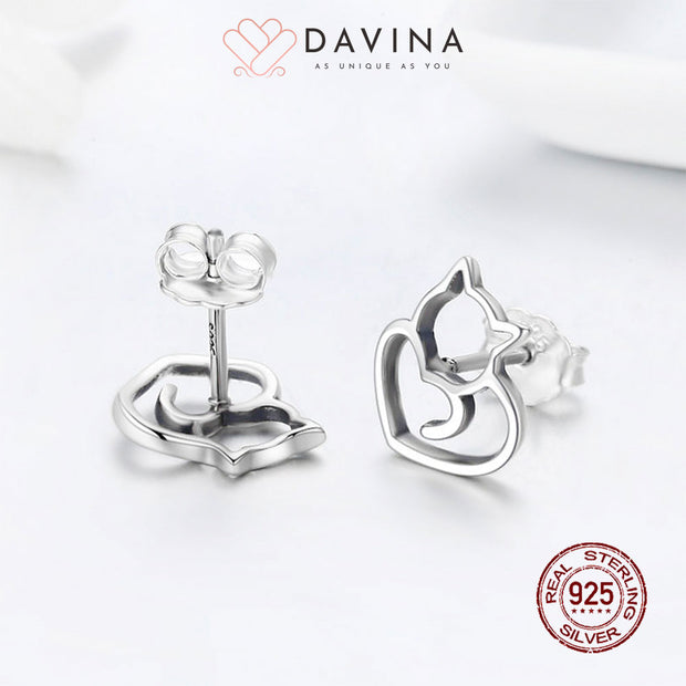 DAVINA Ladies Misty Earrings Sterling Silver 925