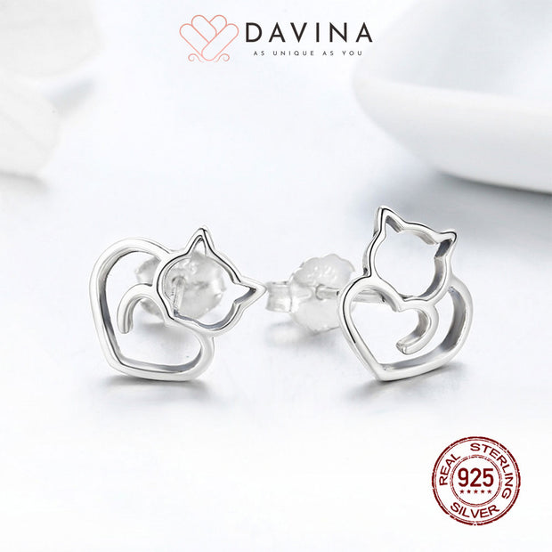 DAVINA Ladies Misty Earrings Sterling Silver 925