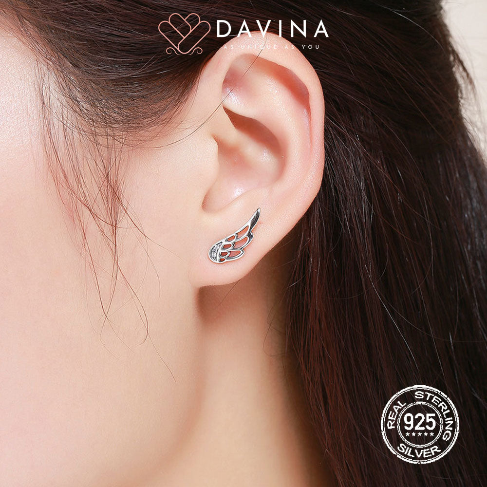 DAVINA Ladies Evelyn Earrings Sterling Silver 925