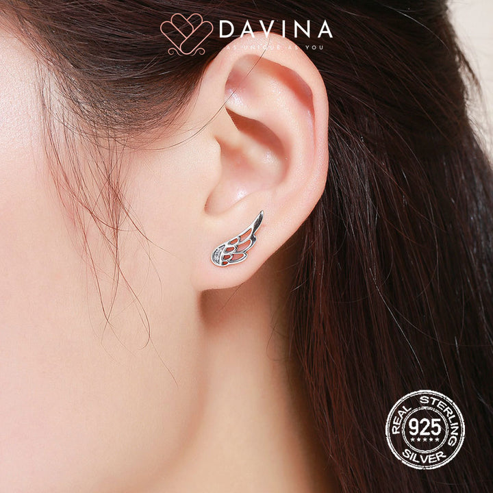 DAVINA Ladies Evelyn Earrings Sterling Silver 925