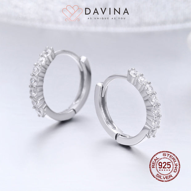 DAVINA Ladies Aurora Earrings Sterling Silver 925