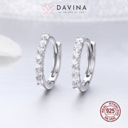DAVINA Ladies Aurora Earrings Silver Color S925