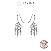 DAVINA Ladies Dream Catcher Earrings Sterling Silver 925