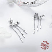 DAVINA Ladies Dara Earrings Silver Color S925