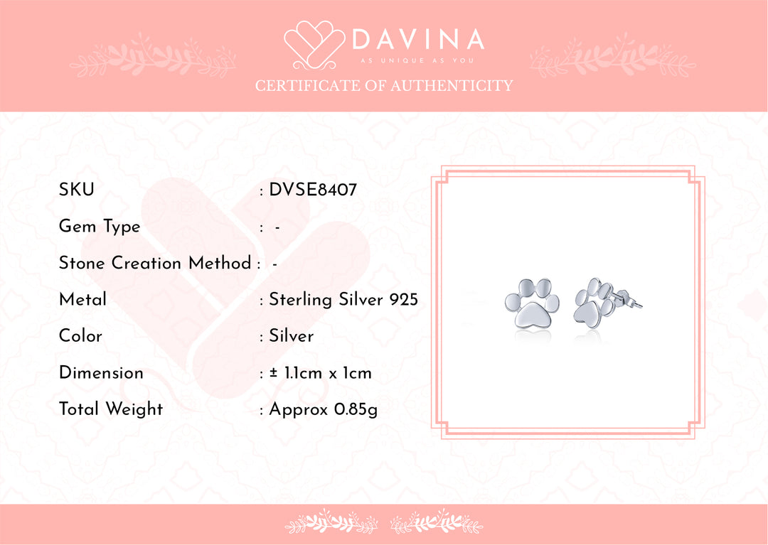 DAVINA Ladies Allison Earrings Sterling Silver 925