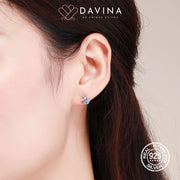 DAVINA Ladies Unicorn Earrings Sterling Silver 925