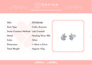 DAVINA Ladies Unicorn Earrings Sterling Silver 925
