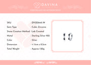 DAVINA Ladies Rachel Earrings Sterling Silver 925
