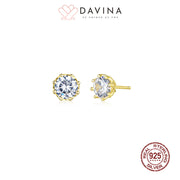 DAVINA Ladies Dakota Earrings Gold Color S925
