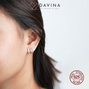 DAVINA Ladies Cherlie Earrings Silver Color S925