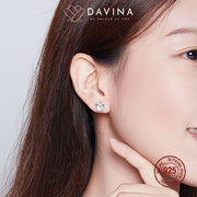 DAVINA Ladies Zola Earrings Silver Color S925