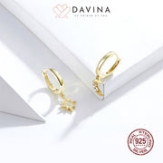 DAVINA Ladies Ailen Earrings Gold Color S925