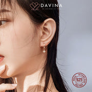 DAVINA Ladies Ailen Earrings Gold Color S925