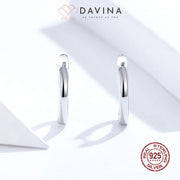 DAVINA Ladies Cassie Earrings Silver Color S925