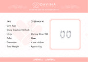 DAVINA Ladies Cassie Earrings Sterling Silver 925