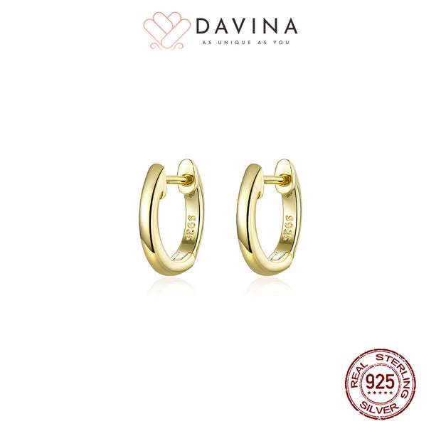 DAVINA Ladies Cassie Earrings Gold Color S925