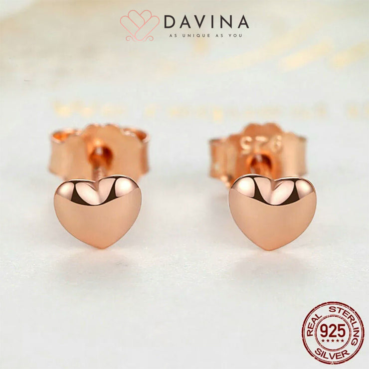 DAVINA Ladies Avery Earrings Rose Gold Color S925