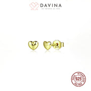 DAVINA Ladies Avery Earrings Gold Color Sterling Silver 925