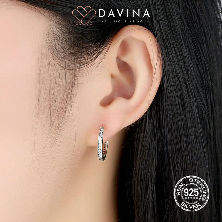 DAVINA Ladies Remi Earrings Sterling Silver 925
