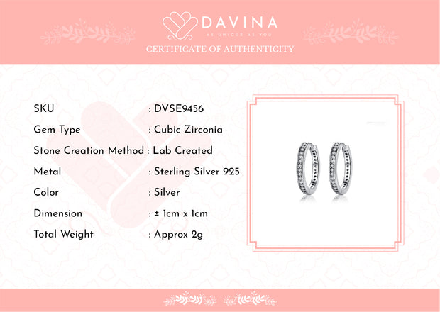 DAVINA Ladies Remi Earrings Sterling Silver 925