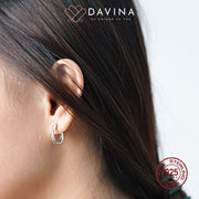 DAVINA Ladies Melitha Earrings Silver Color S925