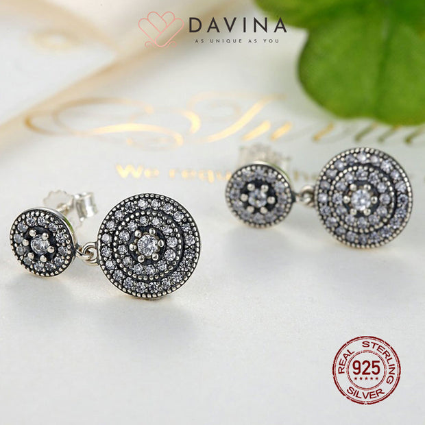 DAVINA Ladies Jane Earrings Sterling Silver 925