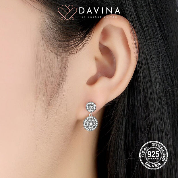 DAVINA Ladies Jane Earrings Sterling Silver 925